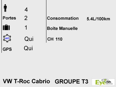 GROUP T3 VW T Roc FR
